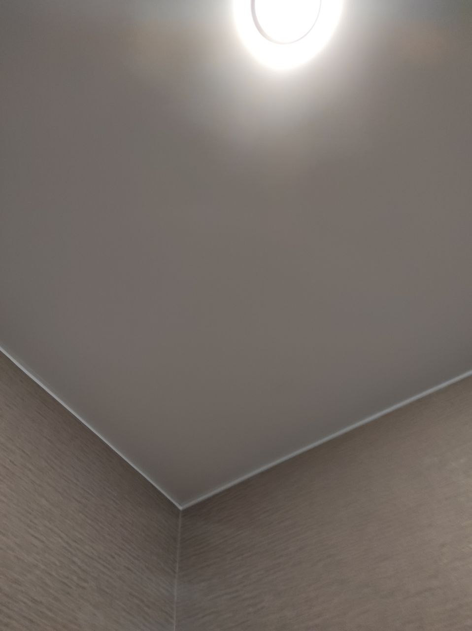 Натяжной потолок в прихожую с точечными светильниками, фото 1